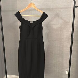 Vince Camuto black off the shoulder dress. Size 2. Worn once.